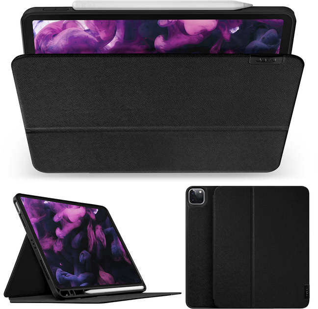 Pokrowiec Laut Prestige Folio dla iPad Pro 12.9" (2021/2020/2018) i Apple Pencil 2 Czarny (L_IPP21L_PR_BK) - obraz 2