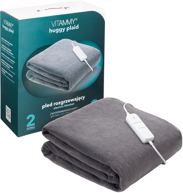 Koc elektryczny Vitammy Huggy Plaid (5901793645438) - obraz 1