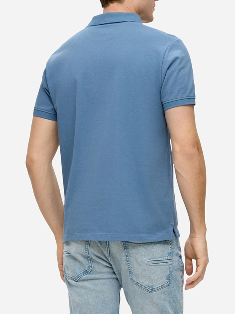 Koszulka polo męska slim fit s.Oliver 10.3.11.13.121.2138262-5402 M Niebieska (4099974762102) - obraz 2