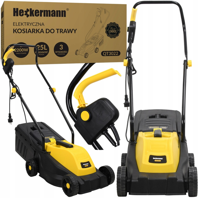 Газонокосилка электрическая Heckermann QT3022 - изображение 2