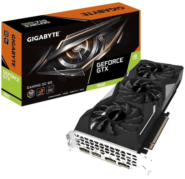 Видеокарта Gigabyte GeForce GTX 1660 Gaming OC 6GB GDDR5 б/у – фото ...