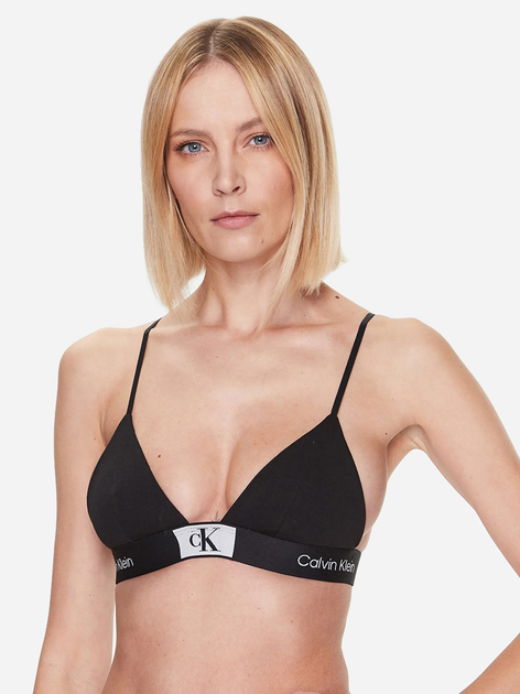 Biustonosz bez fiszbin Calvin Klein Underwear 000QF7217E-UB1 L Czarny (8720107334908) - obraz 1