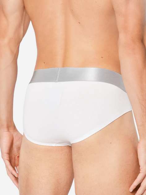 Zestaw majtek męskich typu slipy bawełnianych Calvin Klein Underwear 000NB3129A-MPI S 3 szt Szary/Czarny/Biały (8719855393947) - obraz 3