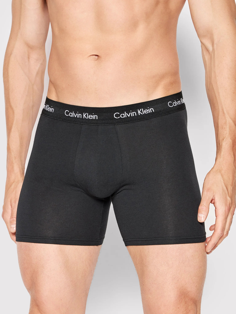 Набір трусів шорти Calvin Klein Underwear 000NB1770A-XWB L 3 шт Чорний (8719115052805) - зображення 2