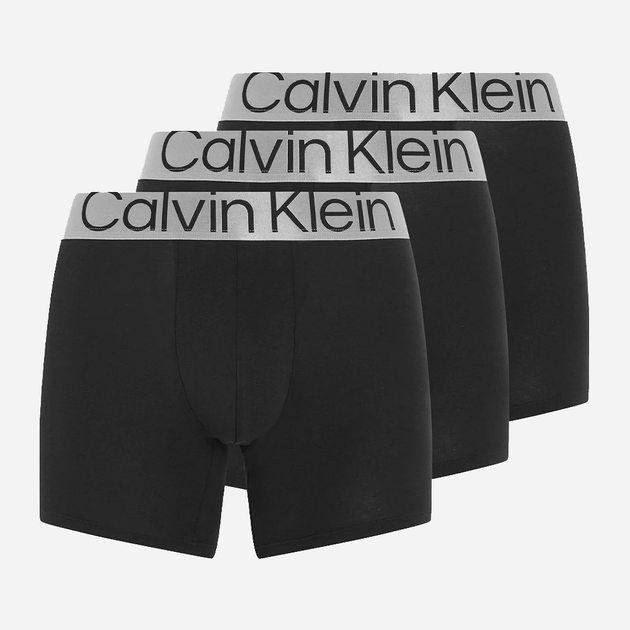 Zestaw majtek szorty Calvin Klein Underwear 000NB3131A-7V1 2XL 3 szt Czarny (8719855392971) - obraz 1