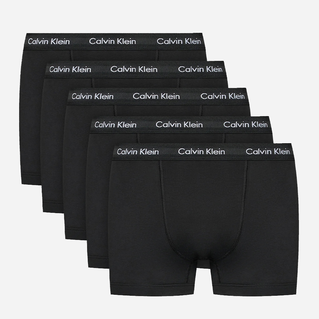 Набір трусів шорти Calvin Klein Underwear 000NB2877A-XWB M 5 шт Чорний (8719853976784) - зображення 1