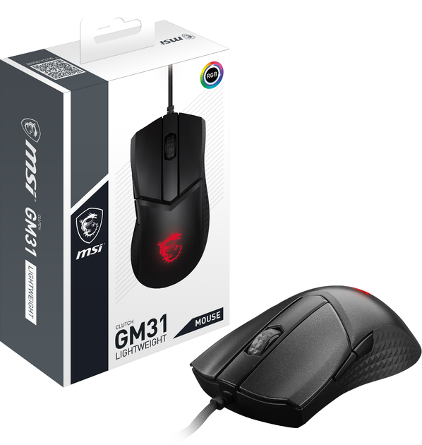 Мышь MSI CLUTCH GM31 LIGHTWEIGHT Черная (S12-0402050-CLABK) 256031 - изображение 12