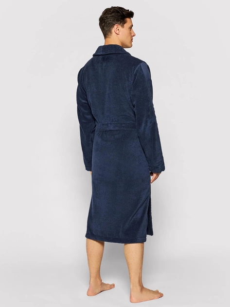 Męski szlafrok z bawełny Calvin Klein Underwear 000EM1159E-8SB L-XL Granatowy (8719113813620) - obraz 2