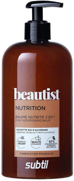 Balsam do włosów Ducastel Subtil Beautist Nutrition Balm 2 in 1 500 ml (3242179933766) - obraz 1