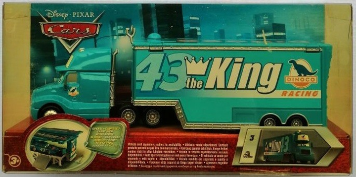 Тачки: Король Диноко Грей Хаулер Cars: Dinoco Gray Hauler Mattel – фото ...