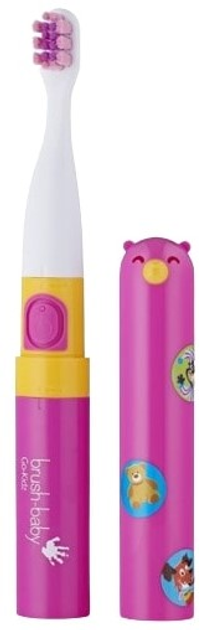 Електрична дорожня зубна щітка Brush-Baby Go KIDZ NIEBIESK Рожева - зображення 2