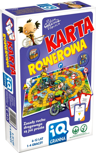 Gra planszowa Granna IQ Karta rowerowa (5900221001488) - obraz 1