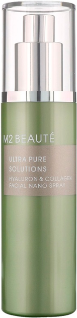 Спрей для обличчя M2 Beaute Ultra Pure Solutions Hyaluron And Collagen Facial Nano 74 мл (4260180210507) - зображення 1