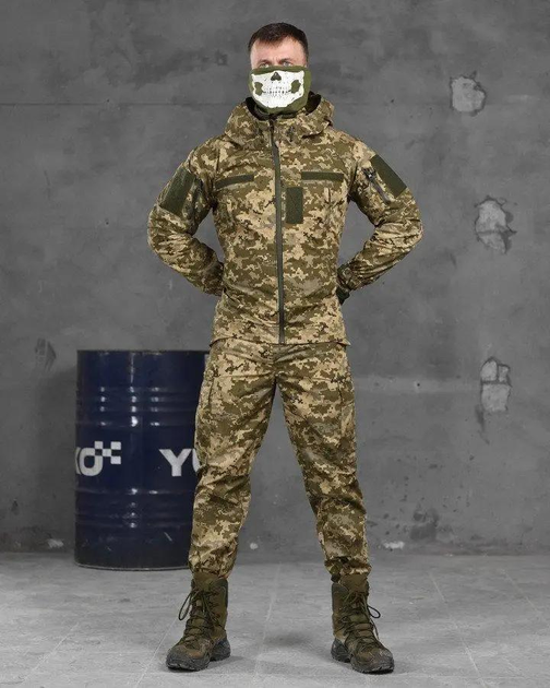 Тактический весенний костюм весна/лето штаны+куртка XL пиксель (86490) - изображение 1