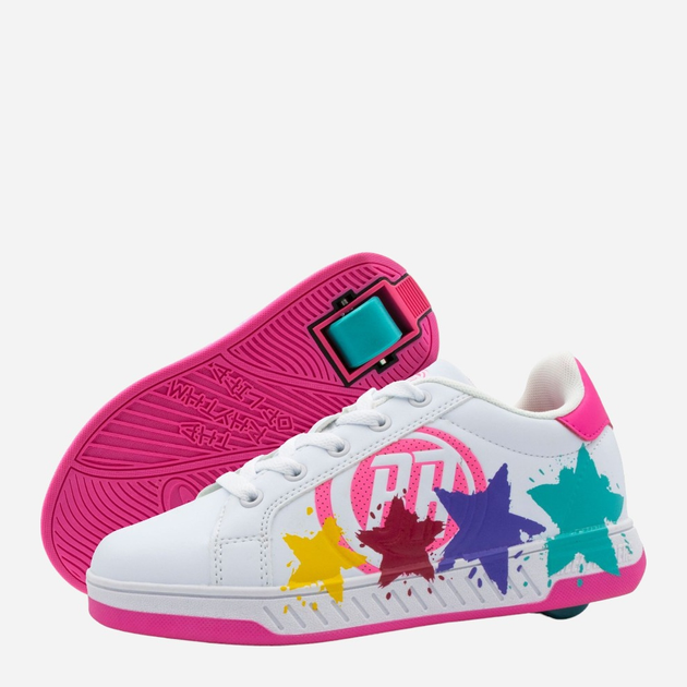 Дитячі роликові кросівки для дівчинки Breezy Rollers 2180373 30 Білий/Рожевий (7000002462816) - зображення 2