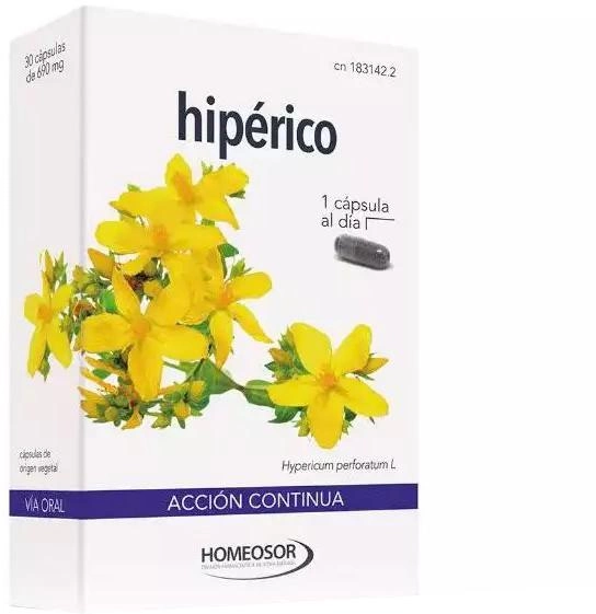 Suplement diety Homeosor Hypericum Continuous Action 30 caps (8470001831422) - obraz 1