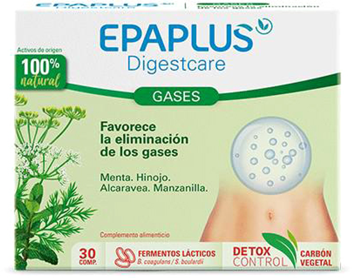 Suplement diety Epaplus Digestcare Gases Enzymes 30 szt (8430442008517) - obraz 1