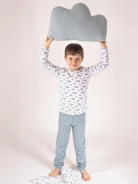 Piżama dziecięca dla chłopca Nicol 205036 110 cm Biały/Szary (5905601015277) - obraz 2