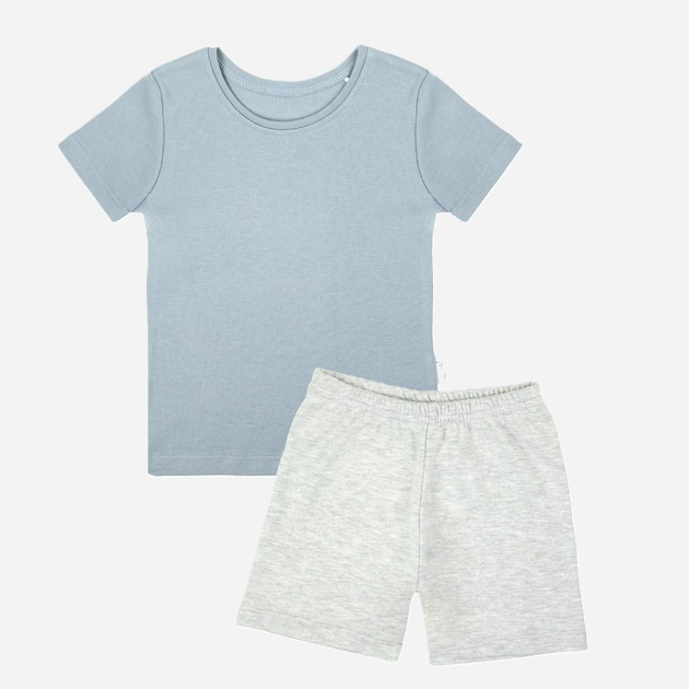 Дитяча літня піжама для хлопчика Nicol 205037 104 см Білий/Сірий (5905601015369) - зображення 2