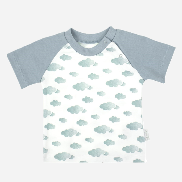 Дитяча футболка для хлопчика Nicol 205138 122 см Білий/Сірий (5905601016038) - зображення 1