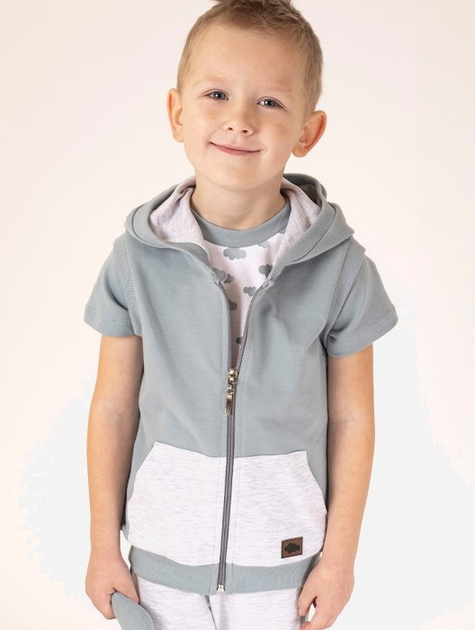 Дитячий жилет для хлопчика Nicol 205273 80 см Сірий (5905601016670) - зображення 1
