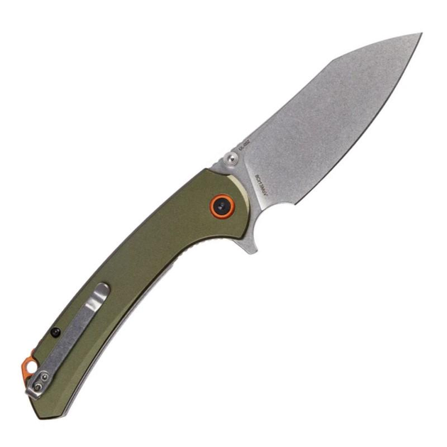 Нож складной Skif Jock SW, aluminium (длина: 218 мм, лезвие: 95 мм), оливковый - изображение 2