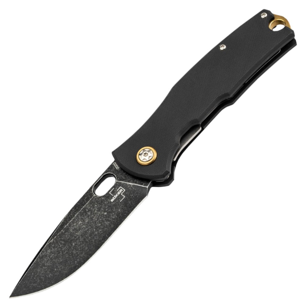 Нож складной Boker Plus Fieldfolder (длина 206 мм, лезвие 87 мм, черное), черный - изображение 1