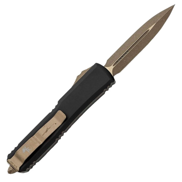 Нож автоматический Microtech Ultratech Double Edge Dead Mans Hand (длина: 212 мм, лезвие: 85 мм) - изображение 2