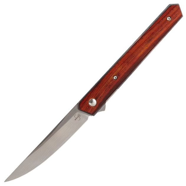 Нож складной Boker Plus Kwaiken Air Cocobolo, деревянная рукоять (длина 213 мм, лезвие 90 мм) - изображение 1