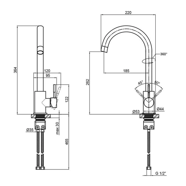 Кухонная гранитная прямоугольная мойка Valetti 24L 78х50см Черная + смеситель - изображение 11