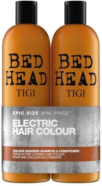 Набір для догляду за волоссям Tigi Bed Head Colour Goddess Oil Infused Шампунь для волосся 750 мл + Бальзам для волосся 750 мл (0615908942156) - зображення 1