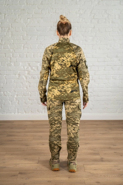 Жіноча тактична форма убакс та штани з наколінниками CoolMax ріп-стоп standart Піксель (635) , S - зображення 2