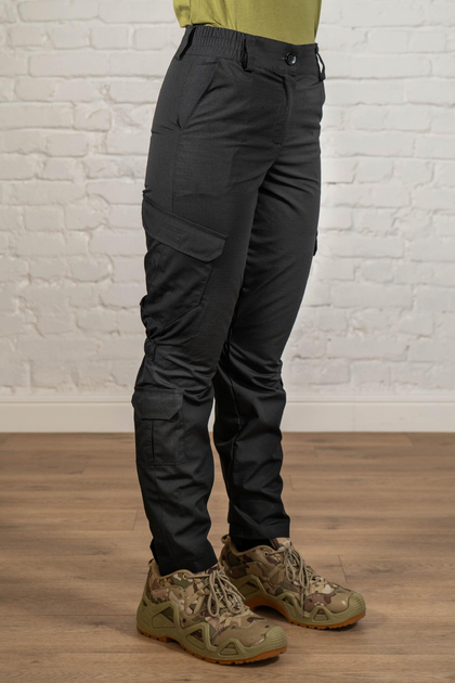 Жіночі військові штани ріп-стоп з кишенями літні tactical Чорні (669) , XL - зображення 2