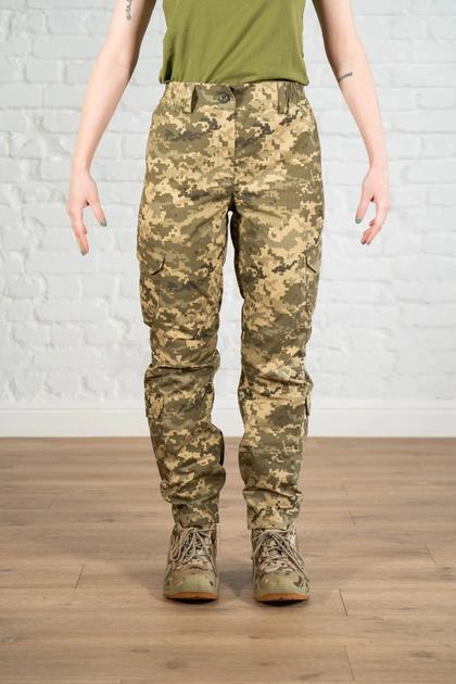 Жіночі тактичні штани ріп-стоп з кишенями літні tactical Піксель (667) , 3XL - зображення 1