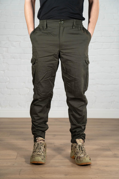 Армейские штаны саржа дышащие с 4 карманами standart Олива (550) , 2XL - изображение 1