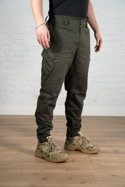 Армейские штаны саржа дышащие с 4 карманами standart Олива (550) , M - изображение 2