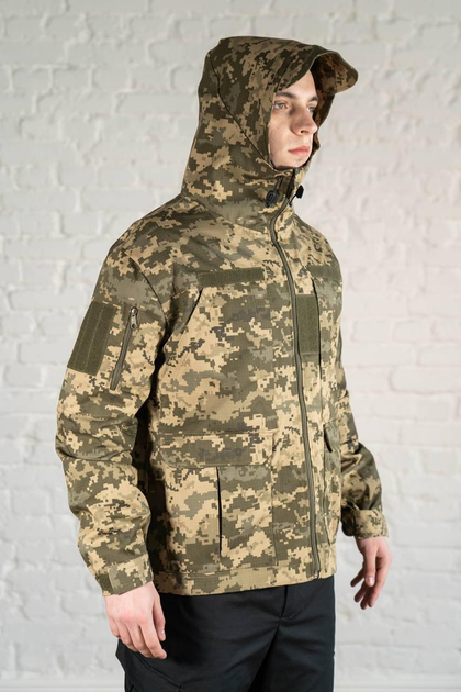Куртка армейская Горка с капюшоном tactical рип-стоп Пиксель (608) , S - изображение 1