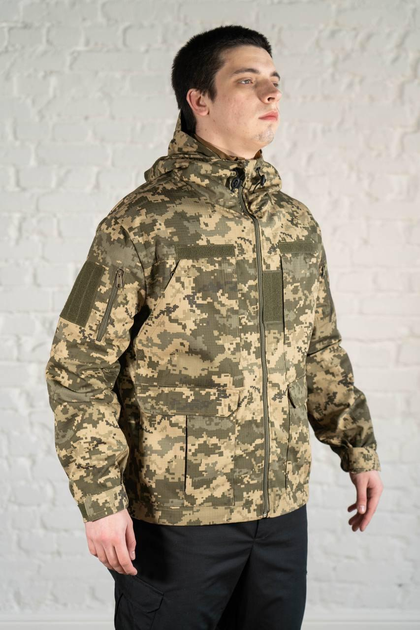 Куртка армейская Горка с капюшоном tactical рип-стоп Пиксель (608) , 3XL - изображение 2