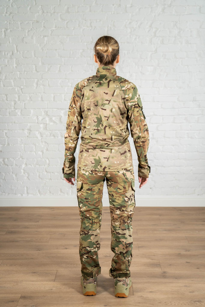 Тактична жіноча форма убакс та штани з наколінниками ріп-стоп CoolMax standart Мультикам (632) , M - зображення 2