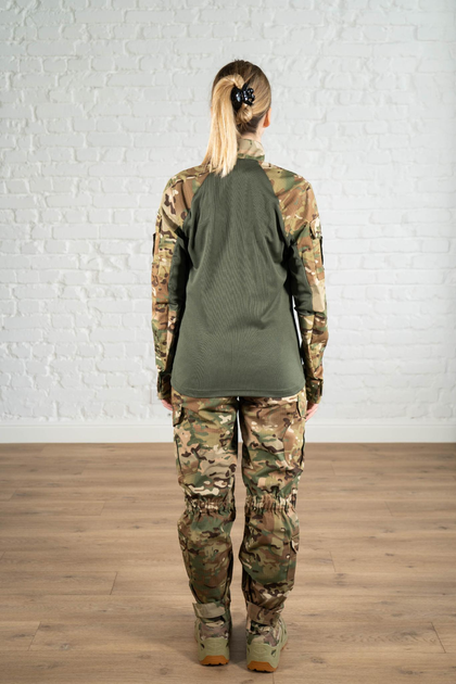 Военная женская форма убакс и штаны с карманами рип-стоп CoolMax standart Мультикам Олива (622) , 2XL - изображение 2