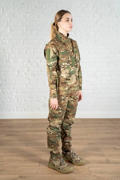 Женская военная форма китель со штанами рип-стоп standart Мультикам (617) , M - изображение 2