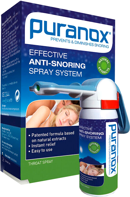 Спрей проти хропіння Vfarma Puranox Anti-Snoring 45 мл (8436540335456) - зображення 1