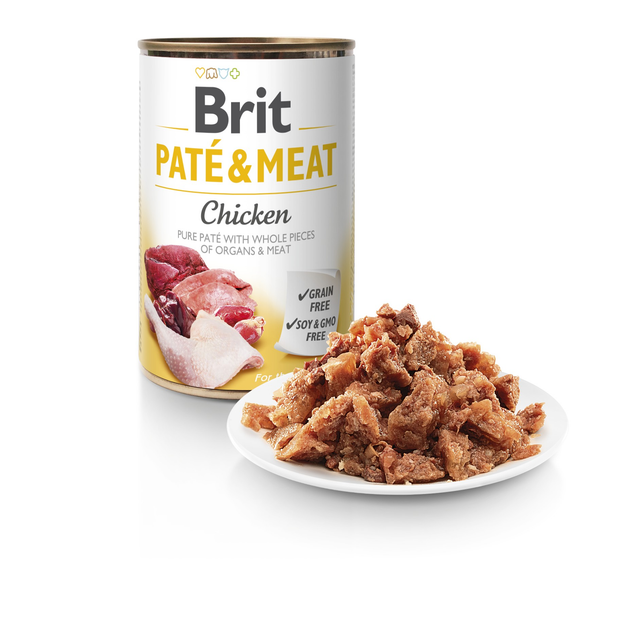Влажный корм Brit Care Pate & Meat Chicken для собак всех пород с ...
