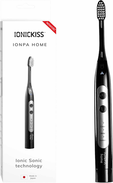 Elektryczna szczoteczka do zębów IONICKISS IONPA Home Czarna (4969542146057) - obraz 1