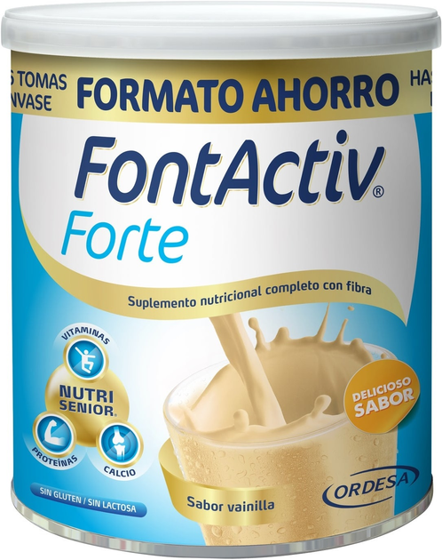 Ванільний напій Ordesa Fontactiv Forte Vanilla 800 г (8426594108700) - зображення 1
