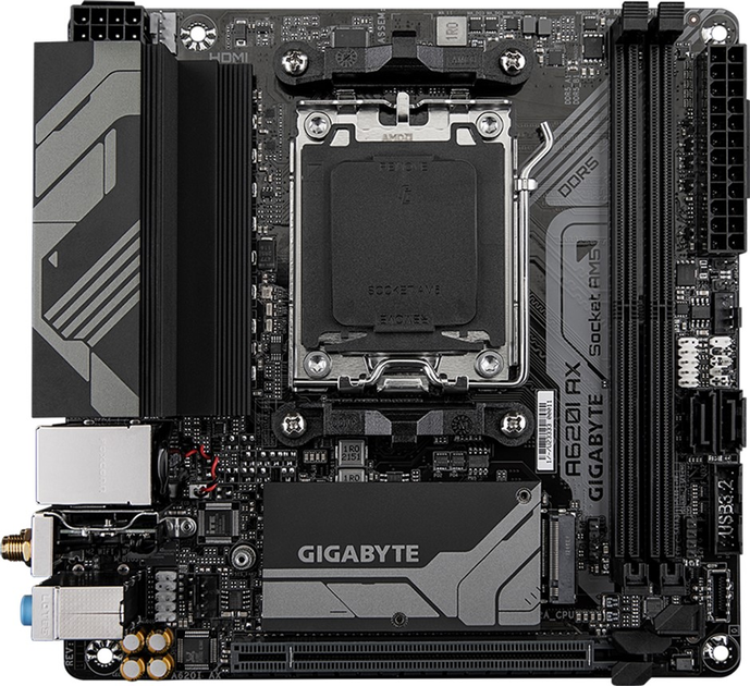 Płyta główna Gigabyte A620I AX (sAM5, AMD A620, PCI-Ex16) - obraz 1