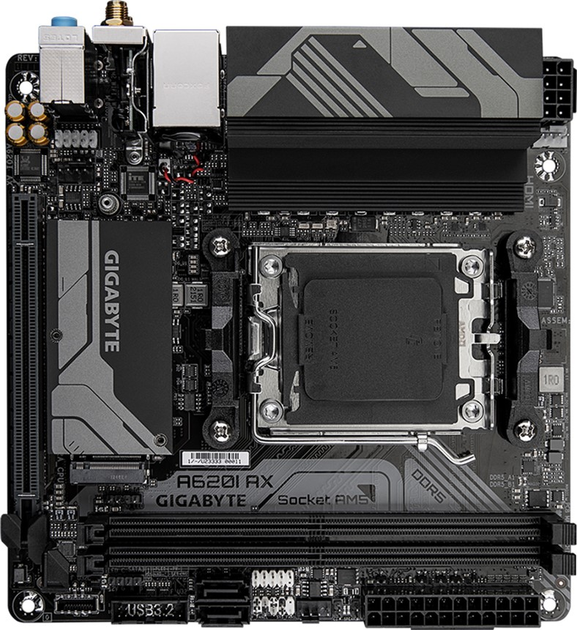 Материнська плата Gigabyte A620I AX (sAM5, AMD A620, PCI-Ex16) - зображення 3
