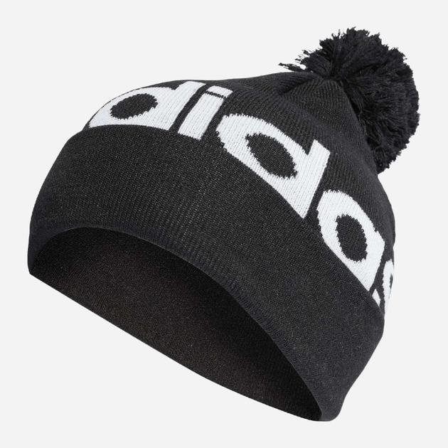 Шапка adidas Pompom Beanie IB2654 OSFM 56 Чорна (4066763955120) - зображення 1