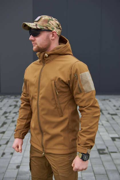 Тактическая куртка Soft Shell MILITARY Койот L - изображение 2