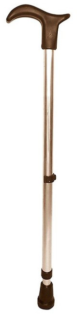 Laska ortopedyczna Corysan Adjustable Aluminium Crutch Czarna (8470001907059) - obraz 1
